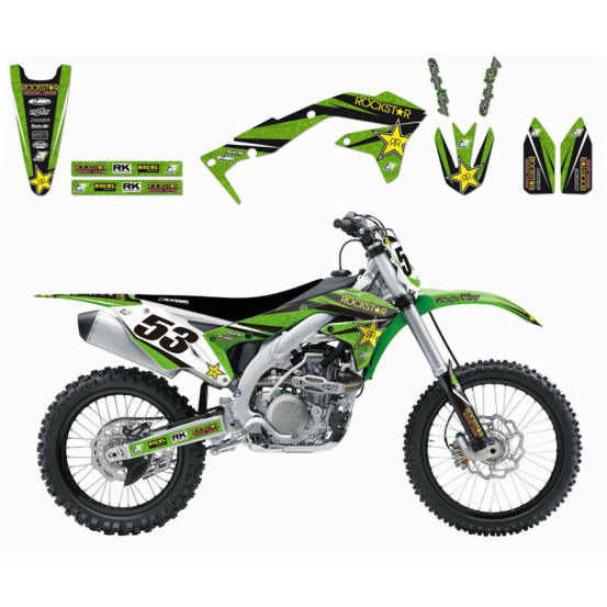 Kit déco Blackbird ROCKSTAR ENERGY Kawasaki KX250F 13-16