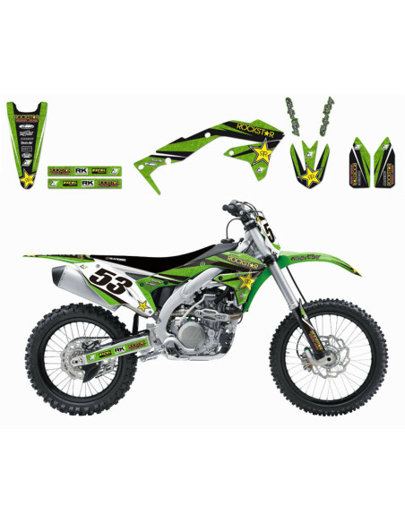 Kit déco Blackbird ROCKSTAR ENERGY Kawasaki KX250F 13-16