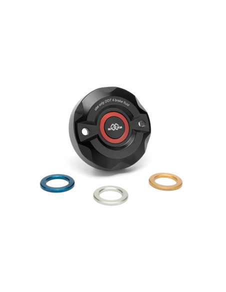 Couvercle de réservoir de maitre cylindre de frein GILLES TOOLING - Noir - Aprilia/Ducati/Husqvarna/Indian/Kawasaki/KTM/Trium..