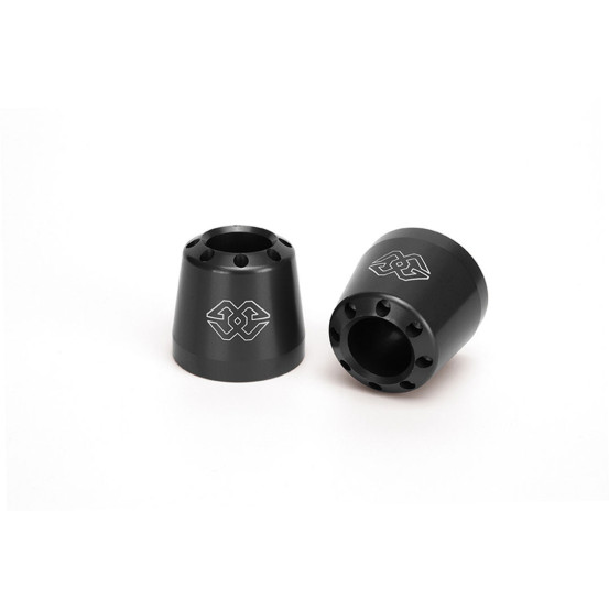 Embouts de guidon Cone GILLES TOOLING - pour guidons 22mm Noir - Aprilia/BMW/Ducati/Honda/Husqvarna/Indian/Kawasaki/KTM/MV Ag..