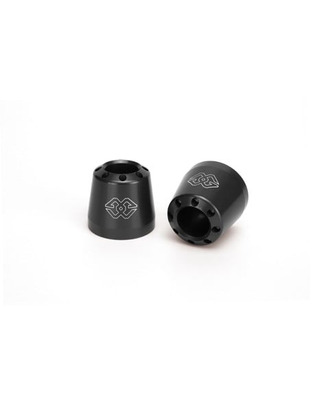 Embouts de guidon Cone GILLES TOOLING - pour guidons 22mm Noir - Aprilia/BMW/Ducati/Honda/Husqvarna/Indian/Kawasaki/KTM/MV Ag..