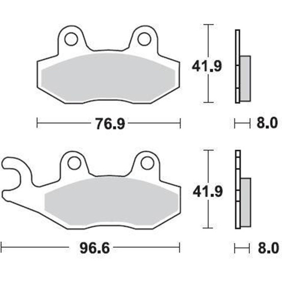 Plaquettes de frein BRAKING 696CM44