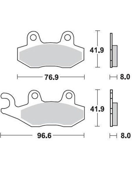 Plaquettes de frein BRAKING 696CM44