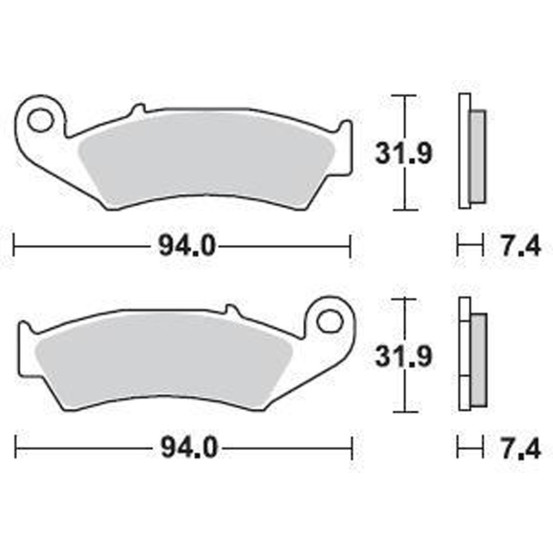 Plaquettes de frein BRAKING 700CM44