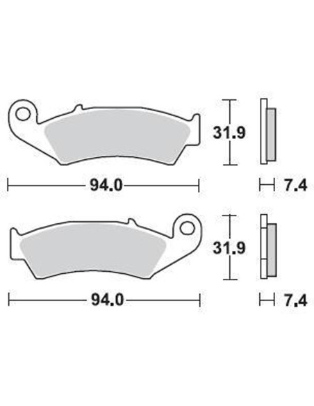 Plaquettes de frein BRAKING 700CM44
