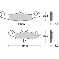 Plaquettes de frein BRAKING 812 CM44