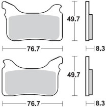 Plaquettes de frein BRAKING 931CM55