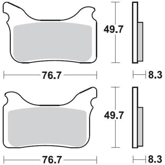 Plaquettes de frein BRAKING 931CM55