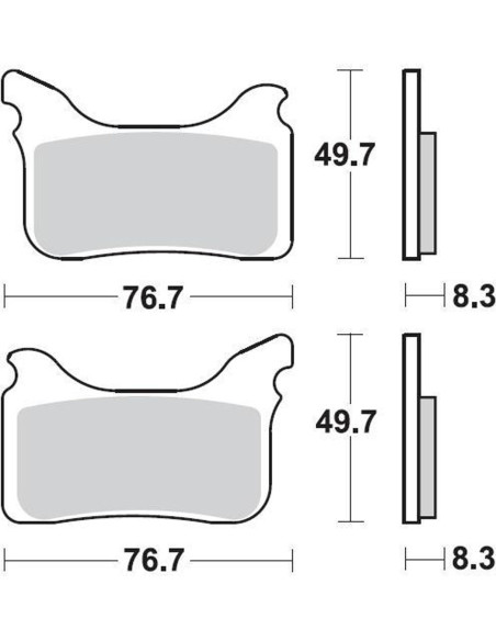 Plaquettes de frein BRAKING 931CM55