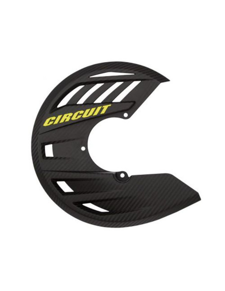 Protection disque de frein CIRCUIT EQUIPMENT Carbone/Jaune