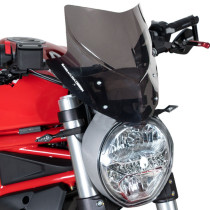Saute vent AEROSPORT BARRACUDA Ducati 797 - 821 - 1200 Monster Noir clair