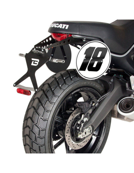 Support de Plaque Street BARRACUDA Ducati Scrambler 2014-2020