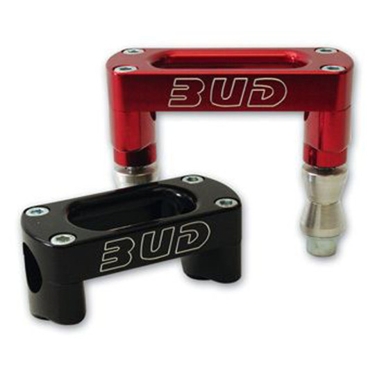 Pontets BUD Racing pour tés d'origine KAWASAKI 250 KXF 2016-2021 450 KXF 2012-2021 28,6MM Noir