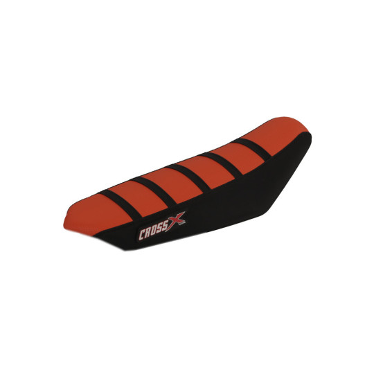 Housse de selle CrossX TALARIA 2023 Orange Noir Bandes Noires