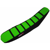 Housse de selle CrossX Racing avec bandes Kawasaki 250 KXF 2017-2018 450 KXF 2016-2018 Noir-Vert