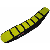 Housse de selle CrossX Racing avec bandes Suzuki 450 RMZ 2018 Jaune-Noir-Noir