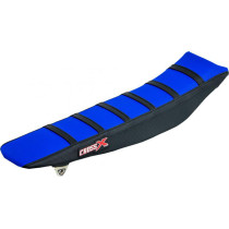 Housse de selle CrossX avec bandes Yamaha 250 YZ-F 2019-2023 450 YZ-F 2018-2022 450 WR-F 2019-2023 Bleu-Bleu-Noir