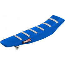 Housse de selle CrossX avec bandes Yamaha 250 YZ-F 2019-2023 450 YZ-F 2018-2022 450 WR-F 2019-2023 Bleu-Bleu-Blanc