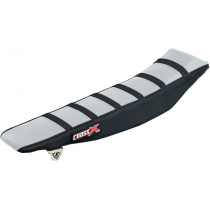 Housse de selle CrossX avec bandes Yamaha 250 YZ-F 2019-2023 450 YZ-F 2018-2022 450 WR-F 2019-2023 Blanc-Noir-Noir