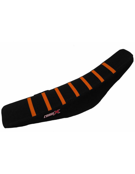 Housse de selle CrossX Racing avec bandes KTM 125/150 SX 2016-2018 250 SX 2017-2018 250/350/450 SXF 2016-2018 200/250/300 EXC..