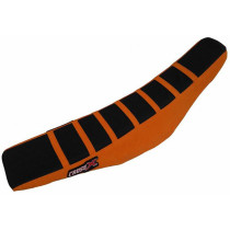 Housse de selle CrossX Racing avec bandes KTM 65 SX 2016-2017 Noir-Orange