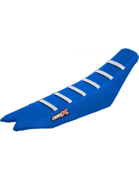 Housse de selle CrossX avec bandes BETA RR-RS 2013-2019 Bleu-Bleu-Blanc