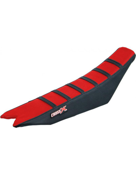 Housse de selle CrossX avec bandes BETA RR-RS 2013-2019 Rouge-Noir-Noir