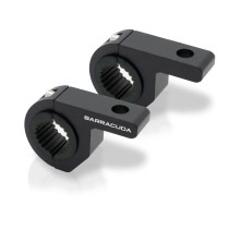 Supports feux additionnels BARRACUDA pour pare-carter 25mm