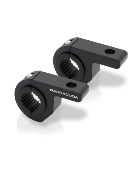 Supports feux additionnels BARRACUDA pour pare-carter 25mm