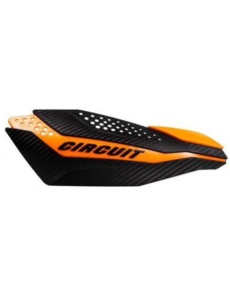 Proteges mains Dakar CIRCUIT EQUIPMENT universels guidon 22/28mm Carbone/Orange