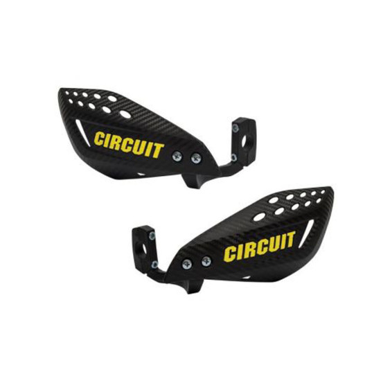 Proteges mains Vector CIRCUIT EQUIPMENT guidon 22/28mm Carbone/Jaune