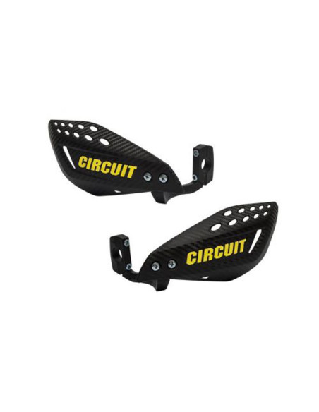 Proteges mains Vector CIRCUIT EQUIPMENT guidon 22/28mm Carbone/Jaune