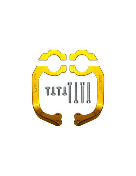 Supports fixation proteges mains CIRCUIT EQUIPMENT Jaune