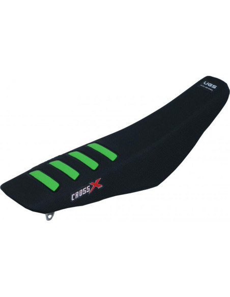 Housse de selle CrossX UGS WAVE Kawasaki 250 KXF 2020-2022 450 KXF 2019-2022 Noir-Vert