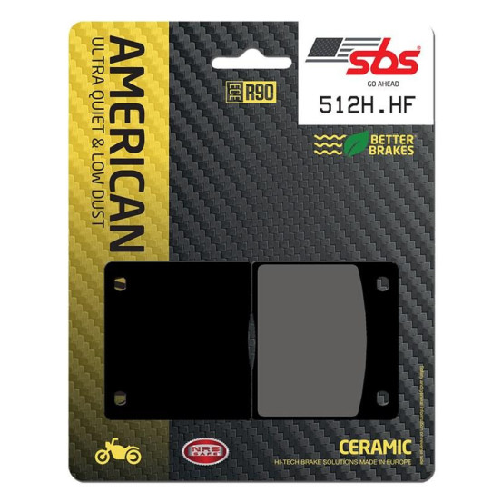 Plaquettes de frein SBS 512 H.HF Céramique