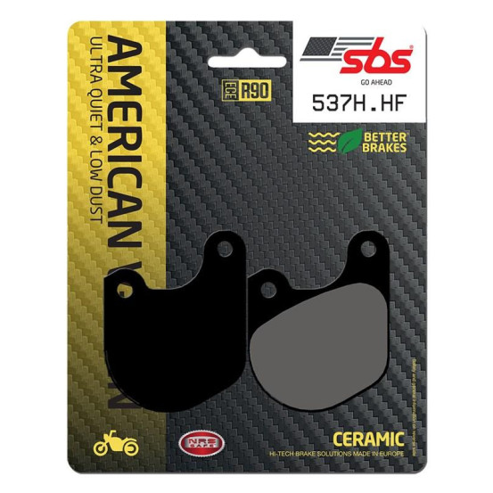 Plaquettes de frein SBS 537 H.HF Céramique