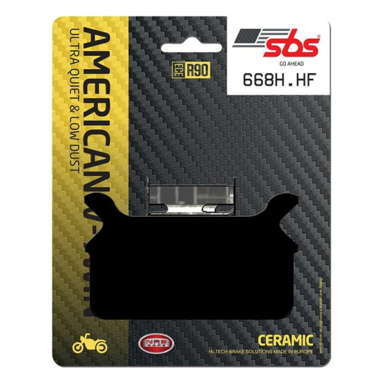 Plaquettes de frein SBS 668 H.HF Céramique