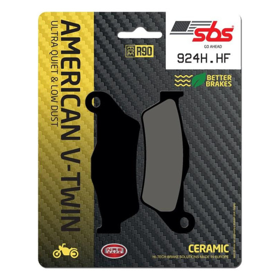 Plaquettes de frein SBS 924 H.HF Céramique