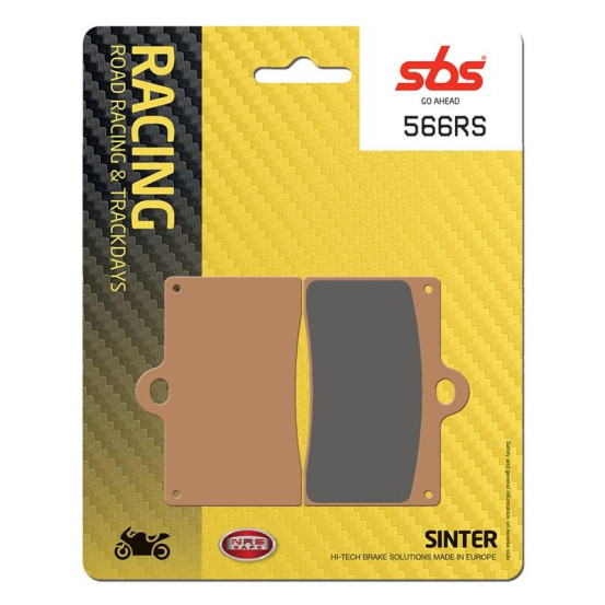 Plaquettes de frein SBS 566 RS métal fritté