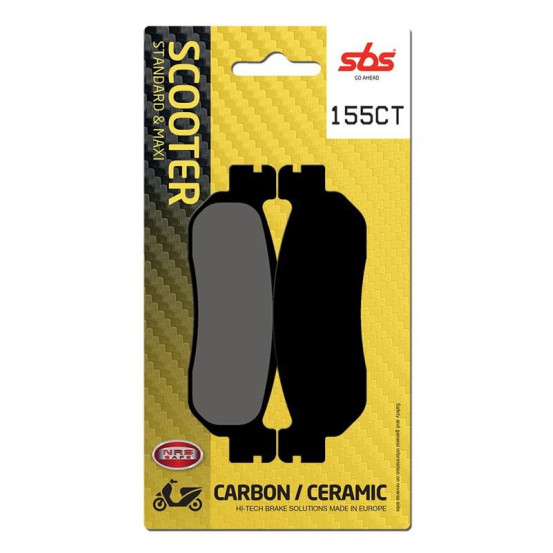 Plaquettes de frein SBS 155 CT Carbone Céramique