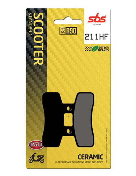 Plaquettes de frein SBS 211 HF Céramique