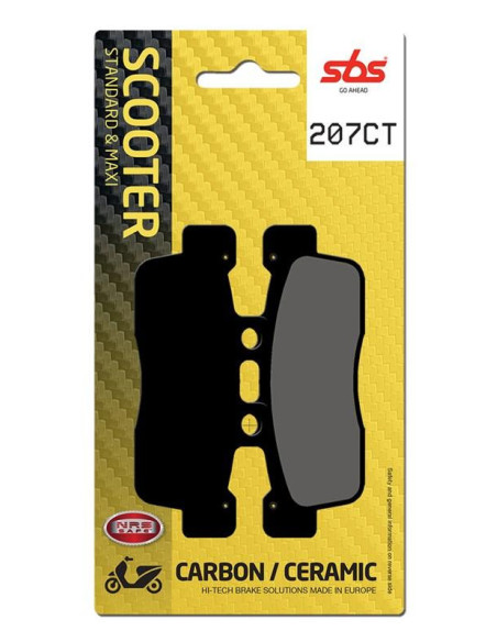 Plaquettes de frein SBS 207 CT Carbone Céramique