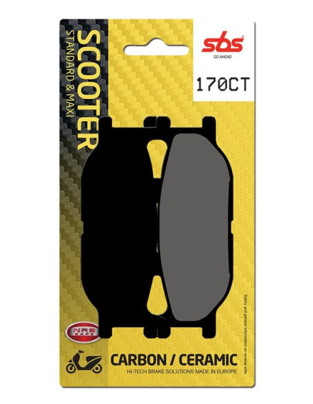 Plaquettes de frein SBS 170 CT Carbone Céramique