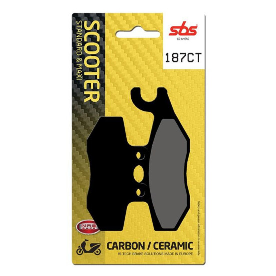 Plaquettes de frein SBS 187 CT Carbone Céramique