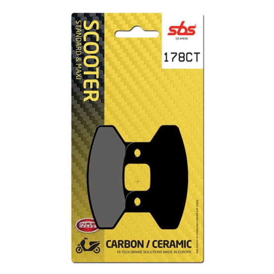 Plaquettes de frein SBS 178 CT Carbone Céramique