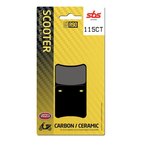 Plaquettes de frein SBS 115 CT Carbone Céramique