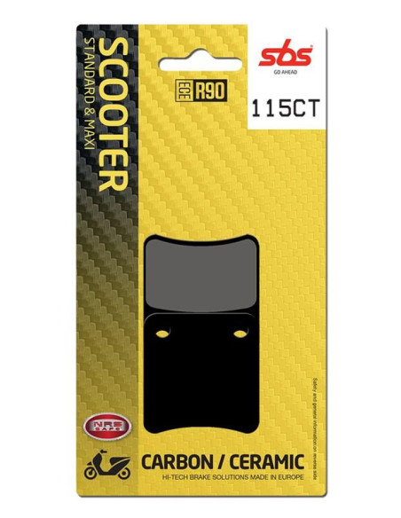Plaquettes de frein SBS 115 CT Carbone Céramique