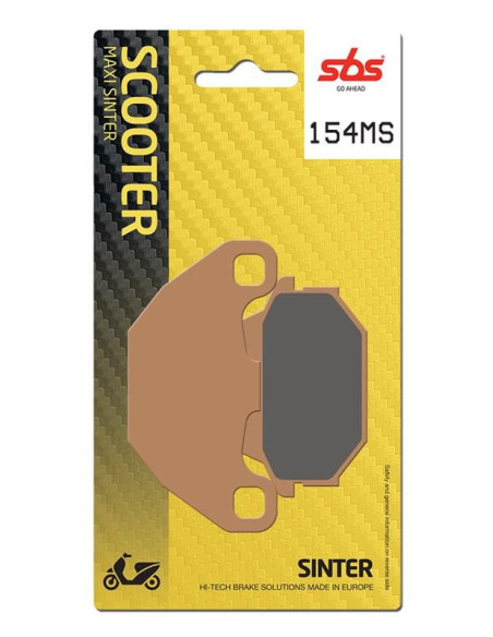 Plaquettes de frein SBS 154 MS Evo Sinter