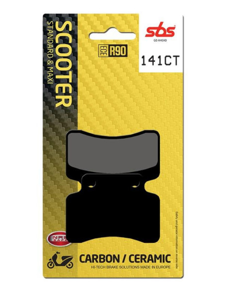 Plaquettes de frein SBS 141 CT Carbone Céramique