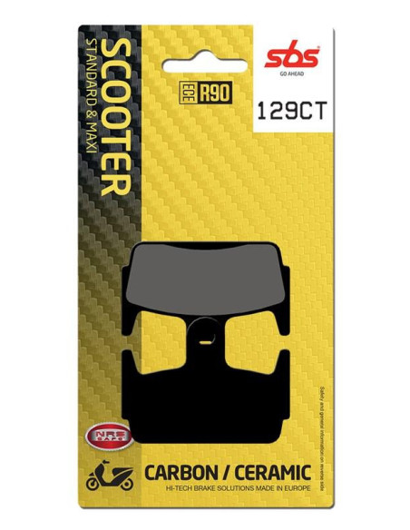 Plaquettes de frein SBS 129 CT Carbone Céramique